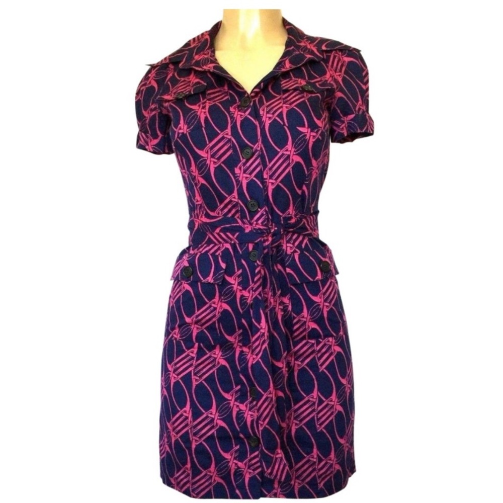DVF DIANE VON FURSTENBERG CLIO SHIRT DRESS